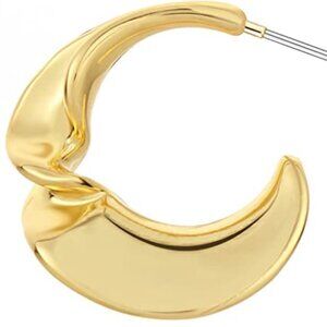 18K Gold Plated Huggie Hoops Hypoallergenic Earrings for Women Trendy Jewelry